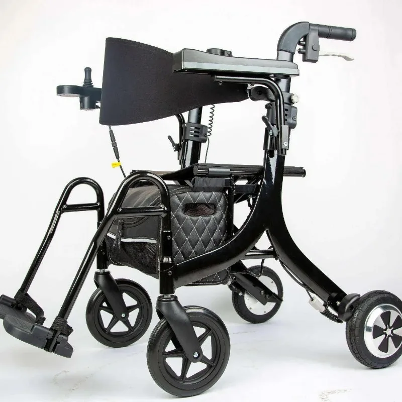For Folding Adjustable Electrical Lightweight Walker Rollator Power Multifunctional Mobility