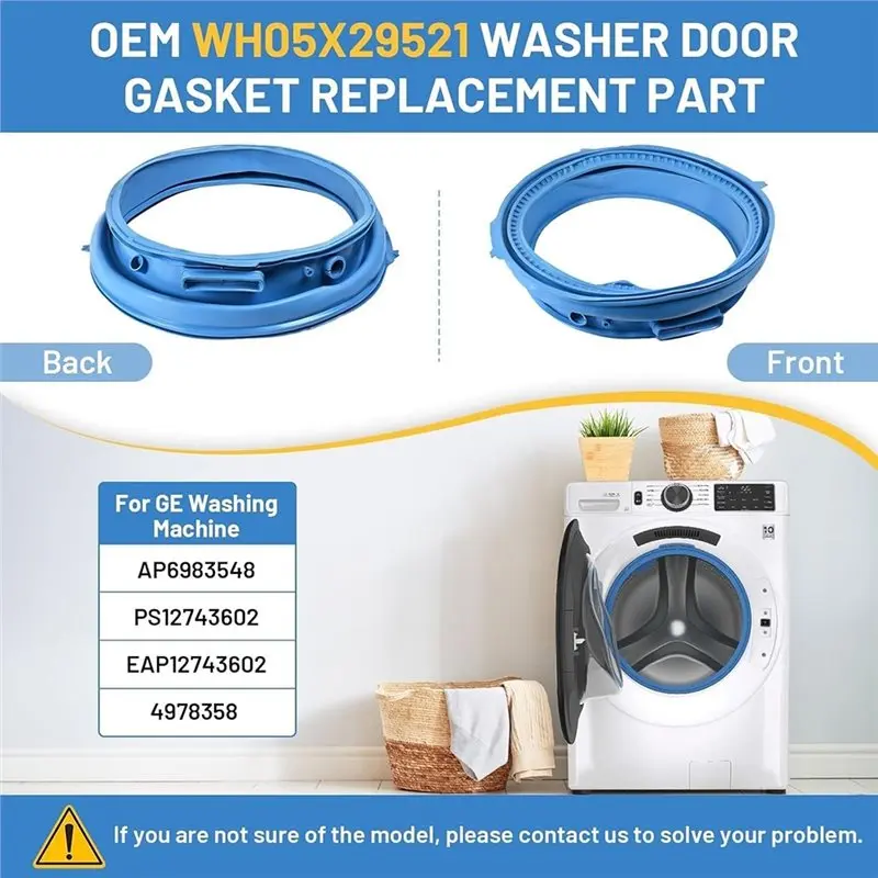 SOFT-Washer Door Gasket Gasket Seal Replacement For GE GFW550SSN0WW GFW550SSN2WW GFW550SSN5WW GFW550SSN1WW