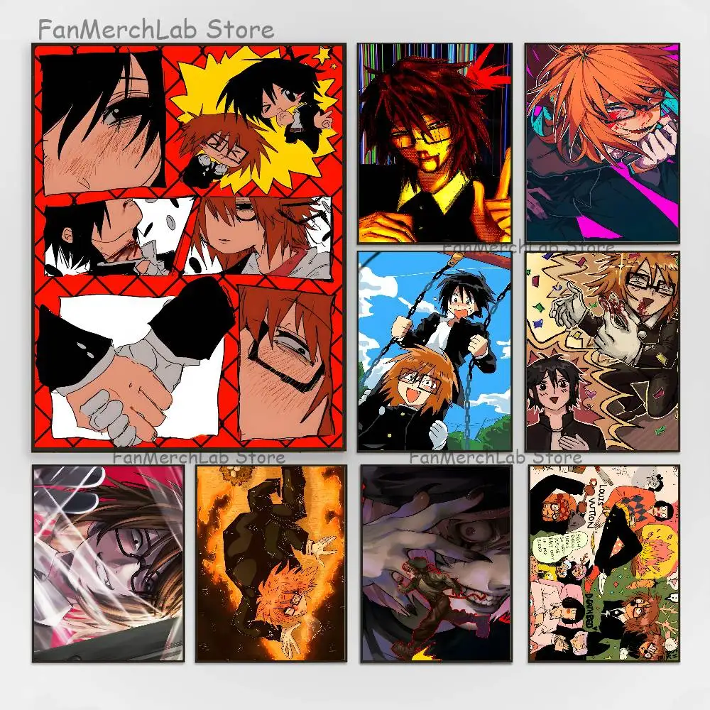 

R-Ranfren Anime R-Randal F-FriendES Poster Multi-Purpose Wall Art for Living Room Bedroom Office Hallway Bar Home Decor Gift