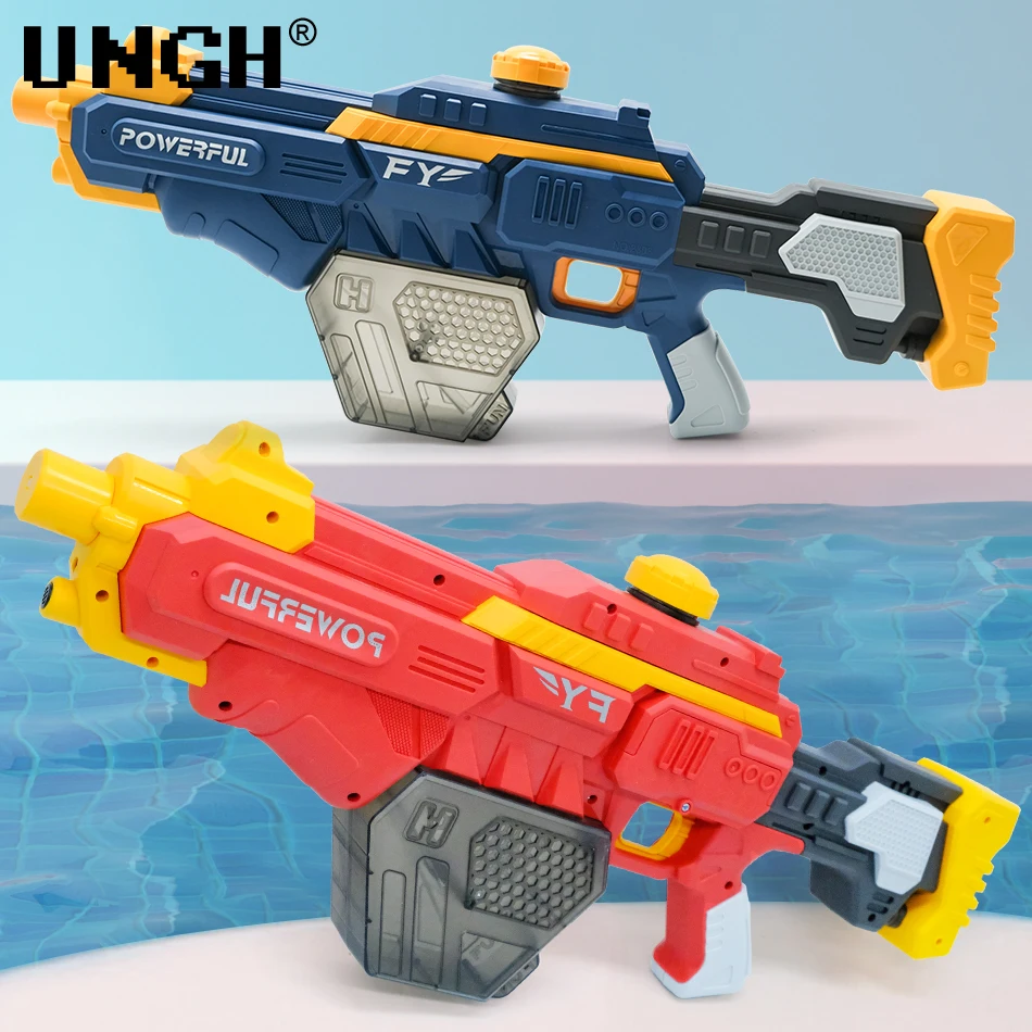 UNGH 680ml Automatic Water Gun Summer Electric Beach Outdoor Toys Water Absorbing Induction with 7.4V Battery Gift for Children