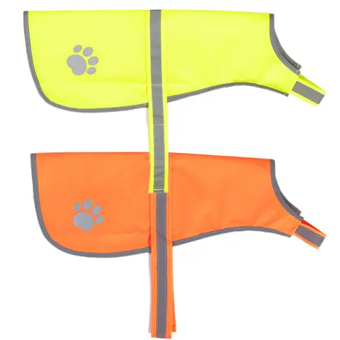 Chaleco reflectante para perros, chaqueta fluorescente de alta visibilidad para perros, chalecos de seguridad para perros, equipo de seguridad para caza