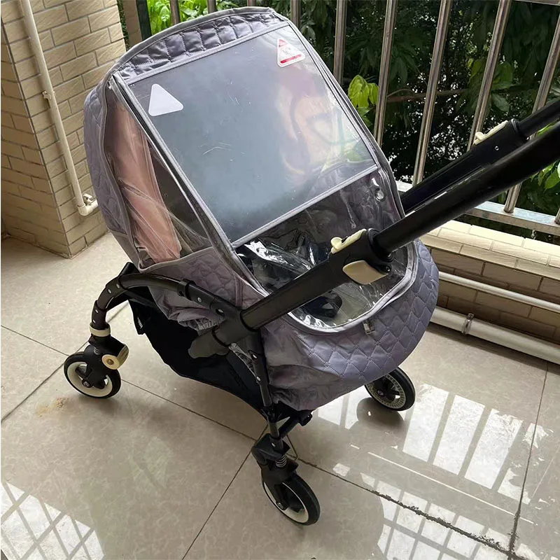 Baby Stroller Accessories Windproof  warm Rain Cover Waterproof EVA Cover Compatible with Bugaboo Bee+ 5 Bee 3 6 nest Stroller