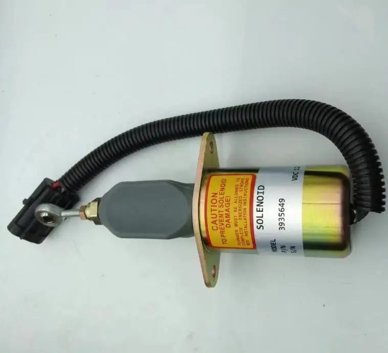 

Excavator parts 24V diesel engine 6ct For cummins engine 3935650 stop solenoid shut off solenoid shut down solenoid 3935649