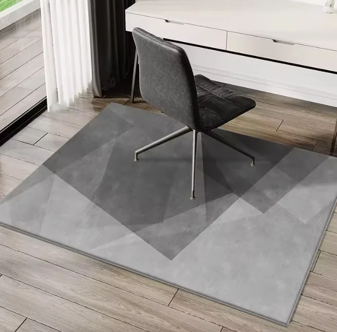 Modern Minimalist Rug for StudyOffice Computer Desk Gaming Chair Anti-Slip Mat Bedroom Carpet Home Decor