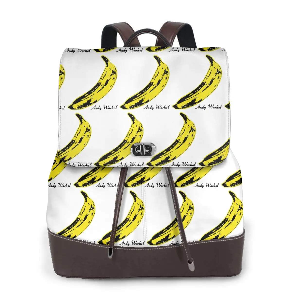Andy Warhol Sunset Cat Cattle Banana Bookbag School Student Bags Hiking Travel Daypack for Women Fashion Derma Backpack