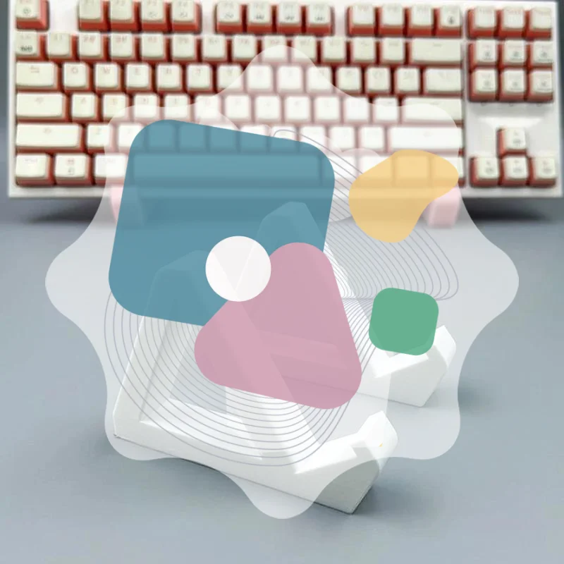 1 Pair For Computer Mechanical Keyboard Holder Layer Rack Tray Plastic 3D Printing Keyboard Display Stand