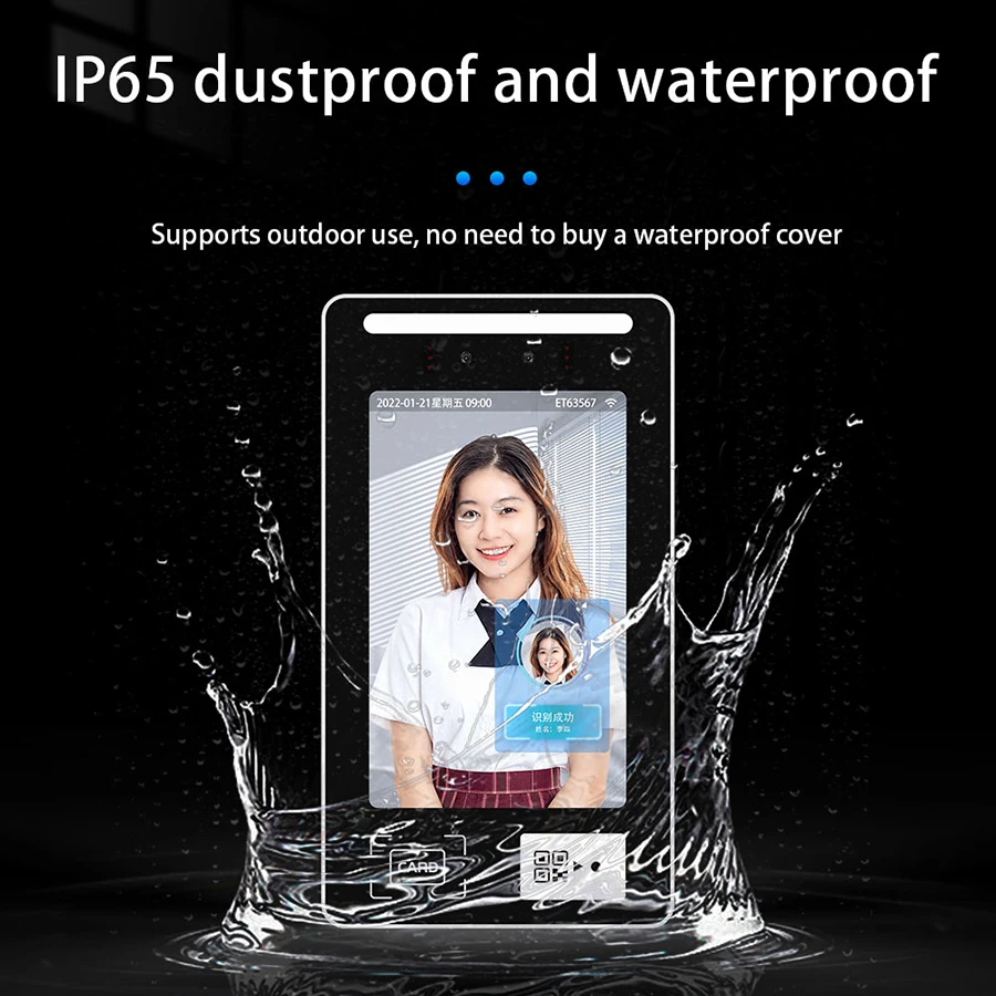 Face Recognition Device Security System Face Liveness Detection Best Biometric Fingerprint Time Attendance Machine