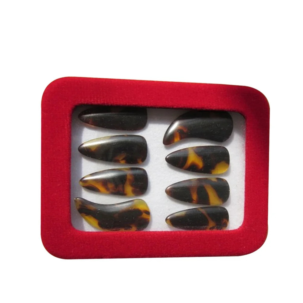 

Guzheng Nails Colorful Finger Picks Cover Electric Guitar Practice Middle Length