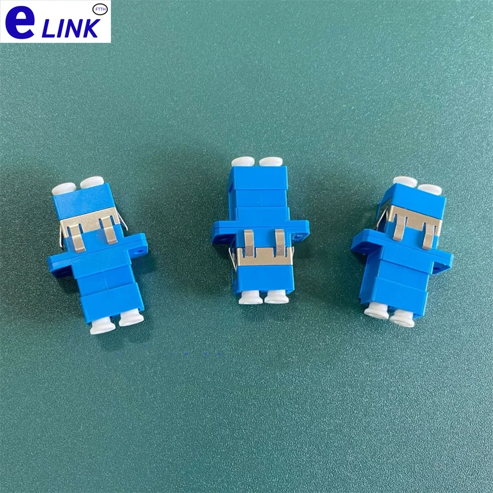 

LC duplex adapter with metal card optical fiber coupler flange for MPO dense box 100pcs