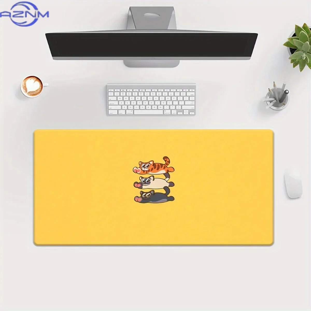 Practical Mousepad Non Slip Water Proof Comfort Desk Protector for Desktop Laptop Gaming Work
