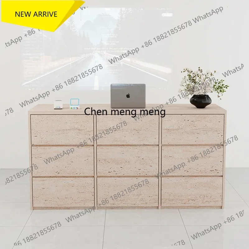 

G153 Cafe Counter Reception Desk Sales Shop Medical Hairdressing Reception Desk Cashier Business Comptoir Caisse Corner Furnitur