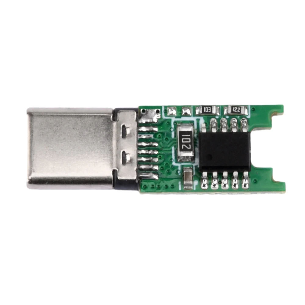 PD/QC2.0 9V/12V/15V/20V Триггер быстрой зарядки Type-C Модуль штекера Подача питания Power Bank Плата Быстрая зарядка