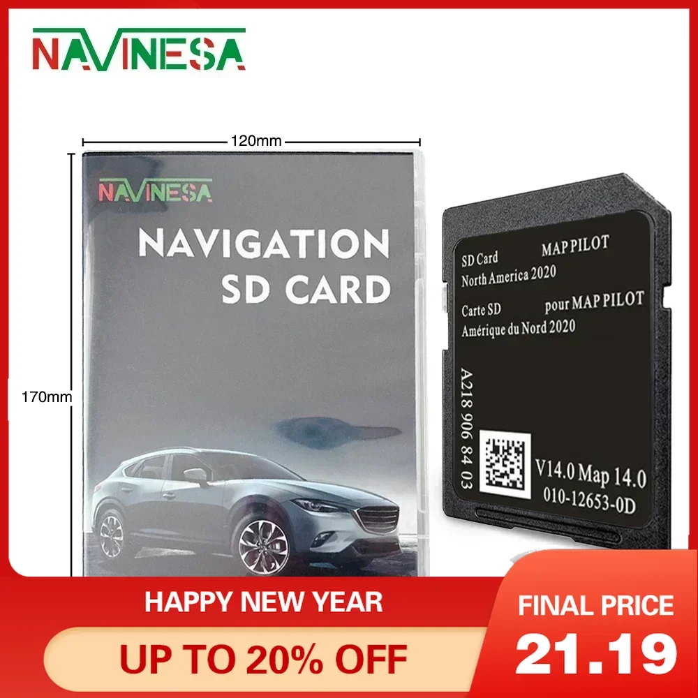 

Navigation SD Card Garmin Map for Mercedes AMG CLS63S 2015 2016 2020 North America Car SD Memory Card A2189068403 32GB Sat Nav