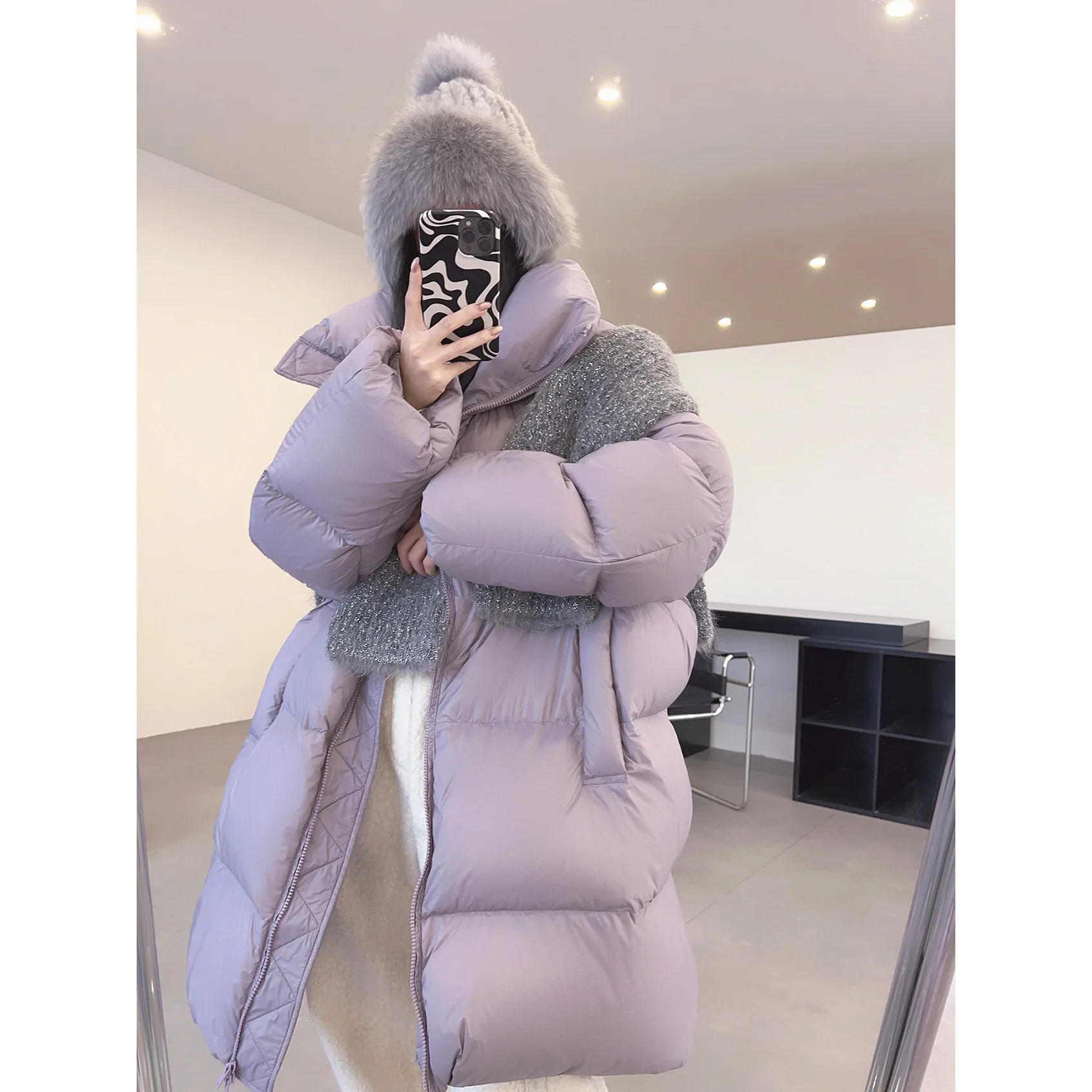 UMI MAO 90 White Duck Down Jacket women Zero Pressure Clouds Lightweight Long Fluffy Korean Version Women\'s Down Jacket Femme