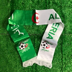 SKY FLAG bufanda de fútbol Argelia 14x130 cm impresión satén