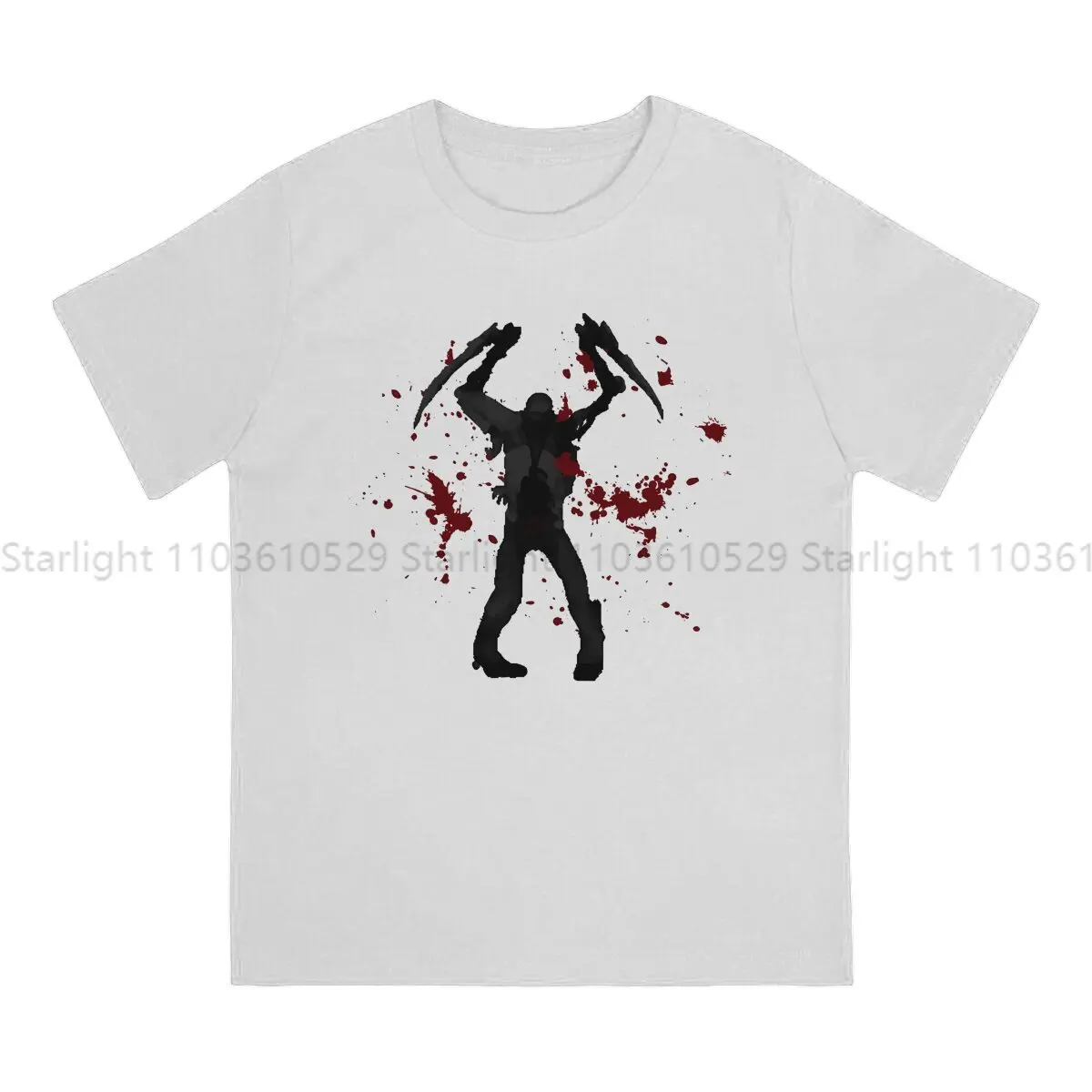 Necromorph Bloody Slasher Man's TShirt Dead Space O Neck Tops T Shirt Funny Birthday Gifts