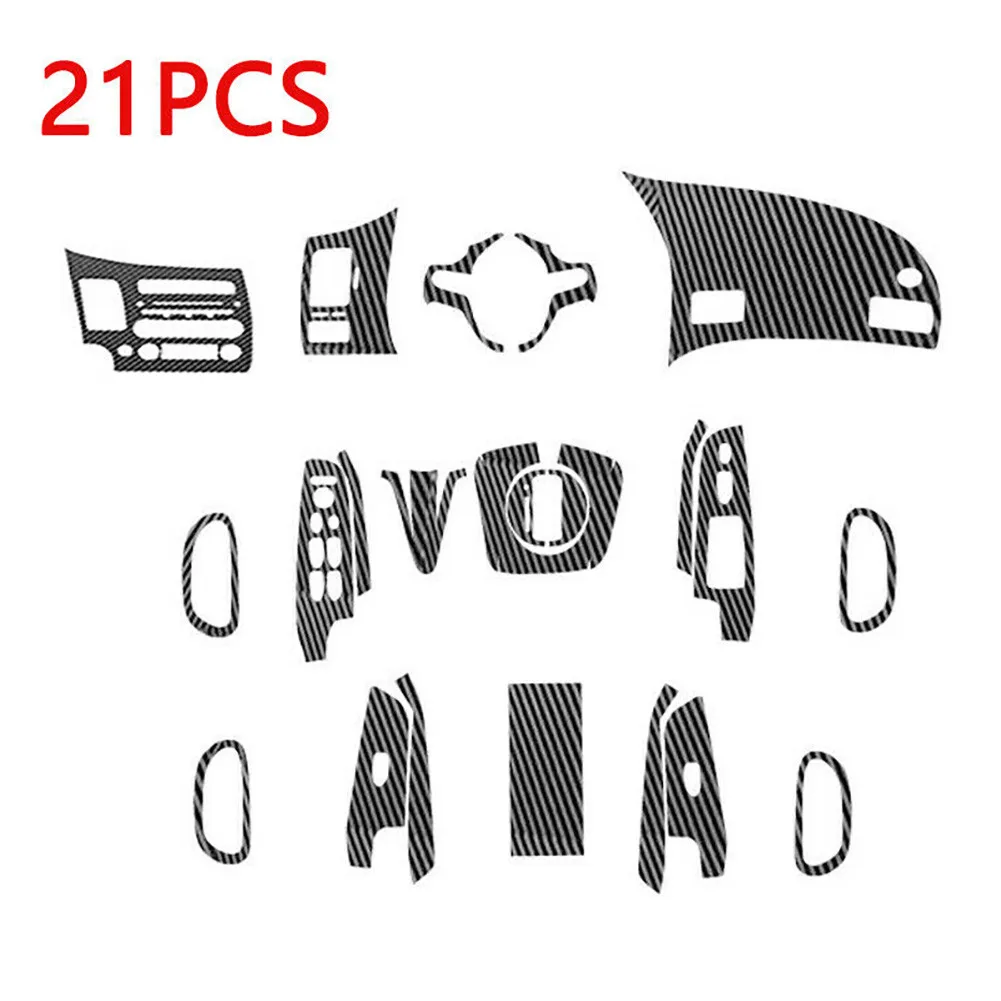 Practical High Quality Car Interior Decals For Honda Civic 2006-2011 Glossy Kit Parts Accessories Interior 1 Set