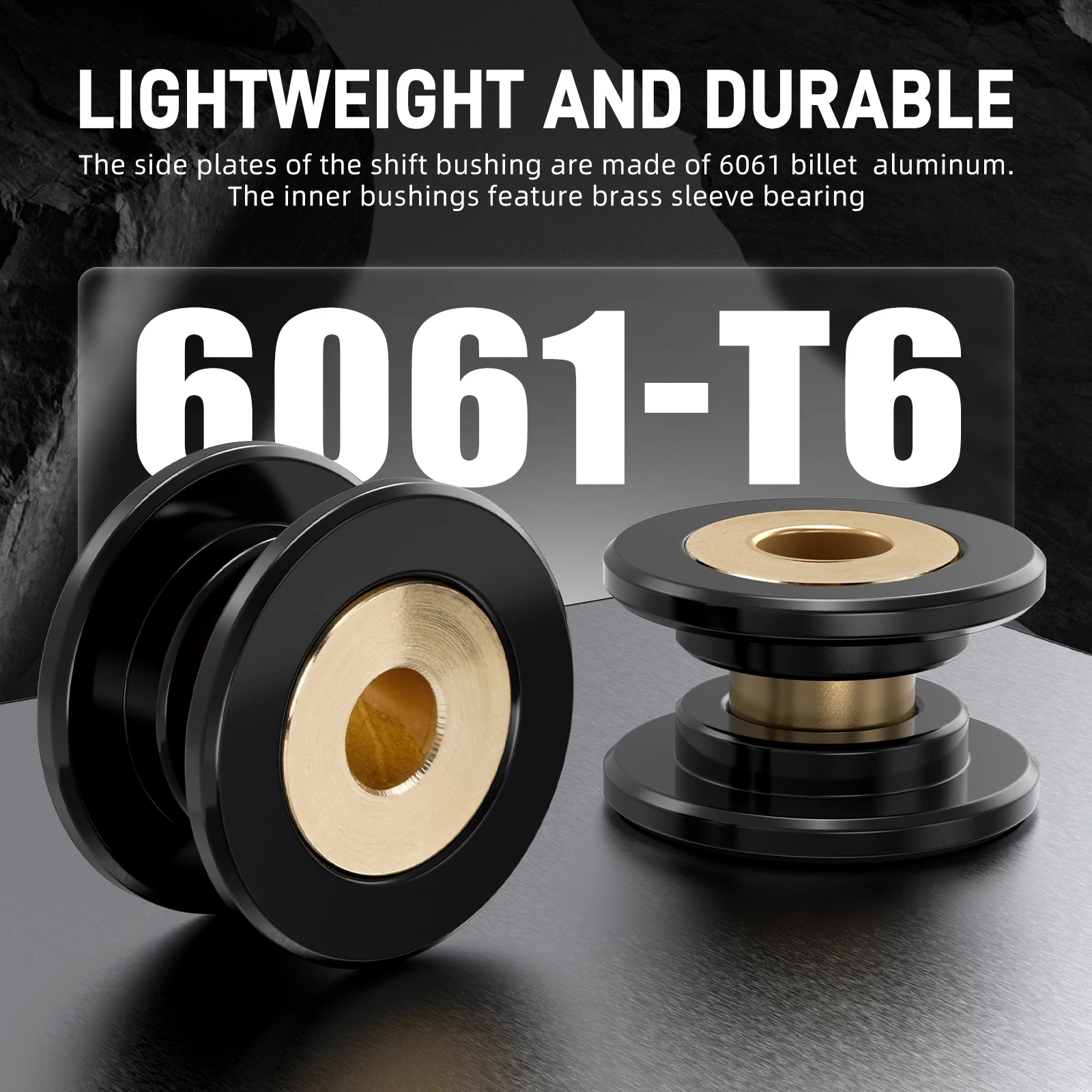 For MQ250 5 Speed Manual Solid Shifter Bushing Kit for VW for Golf 5/4 for Jetta 4 for Audi A3 1.8T 1.9TDI Replaces 1J0711761B/C