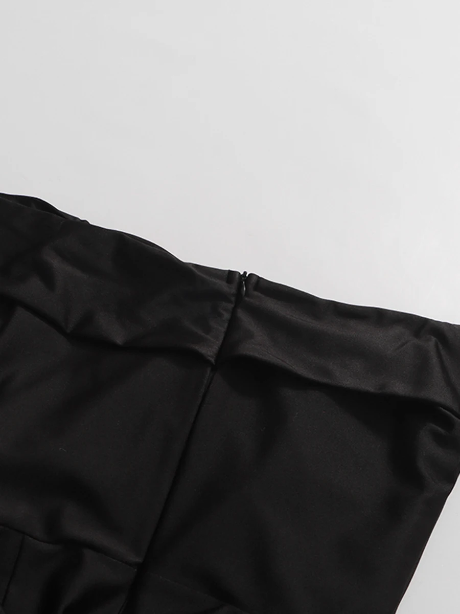 CHICEVER Solide Verstärktes Falten Intellektuelles Kleid Weibliche Slash Neck Ärmel Abnehmen Elegante Luxus frauen Kleider Mode Neue