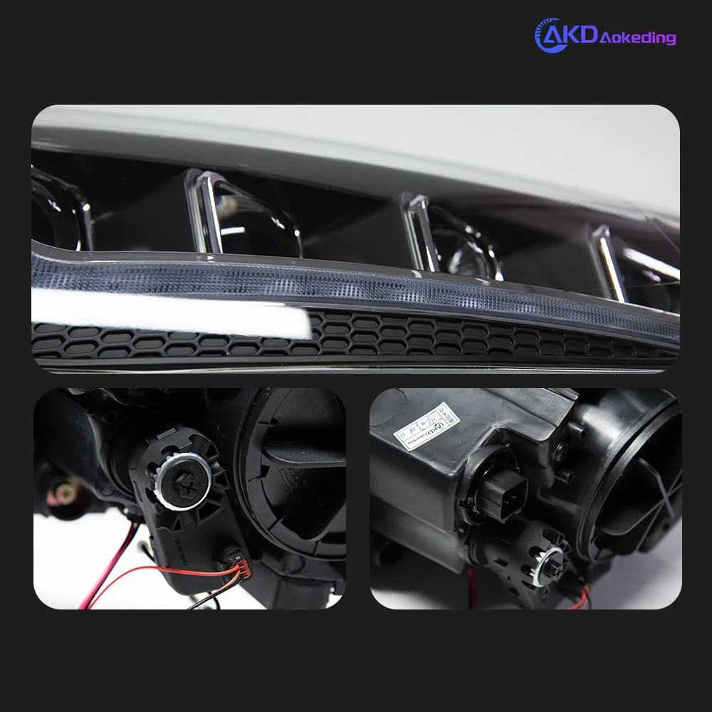 AKD Car Styling Head Lamp for Elantra Headlights 2011-2016 LED Upgraded and Modified Daytime Running Lights Auto Parts