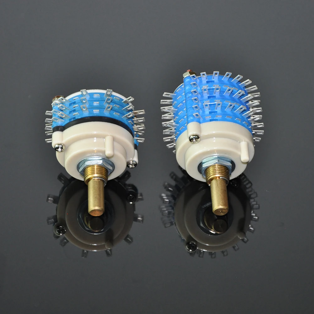 Three *12th Gear 3 *22 Speed Sealed Rotary Switch Kxm-2 Round Handle Blue Band Switch Gear Audio Switch