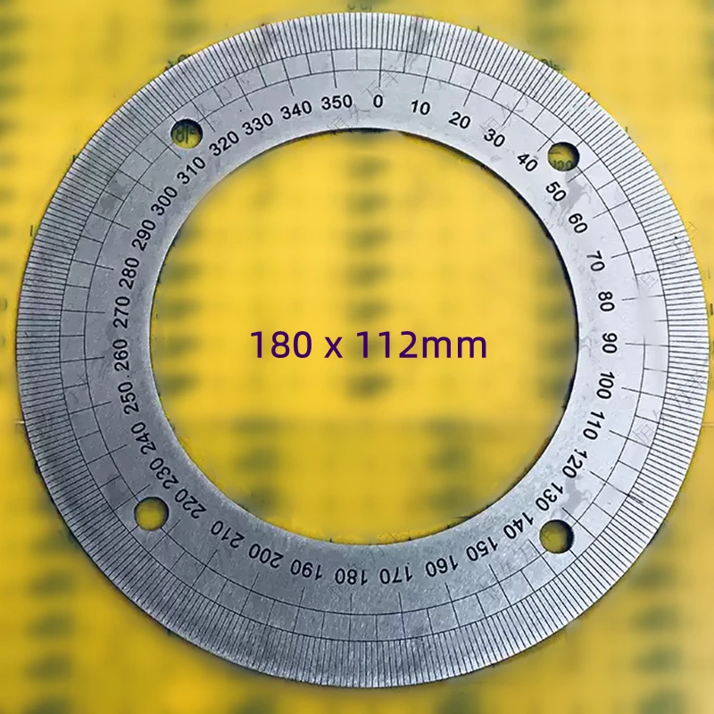 

Outer Diameter 180mm Dial Scale Identification Dial Degree Graduated Circle Disk Protractor For Machine Tool Measurement Tools