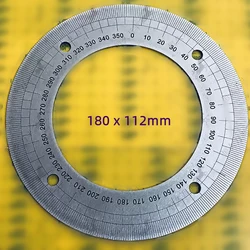 Outer Diameter 180mm Dial Scale Identification Dial Degree Graduated Circle Disk Protractor For Machine Tool Measurement Tools