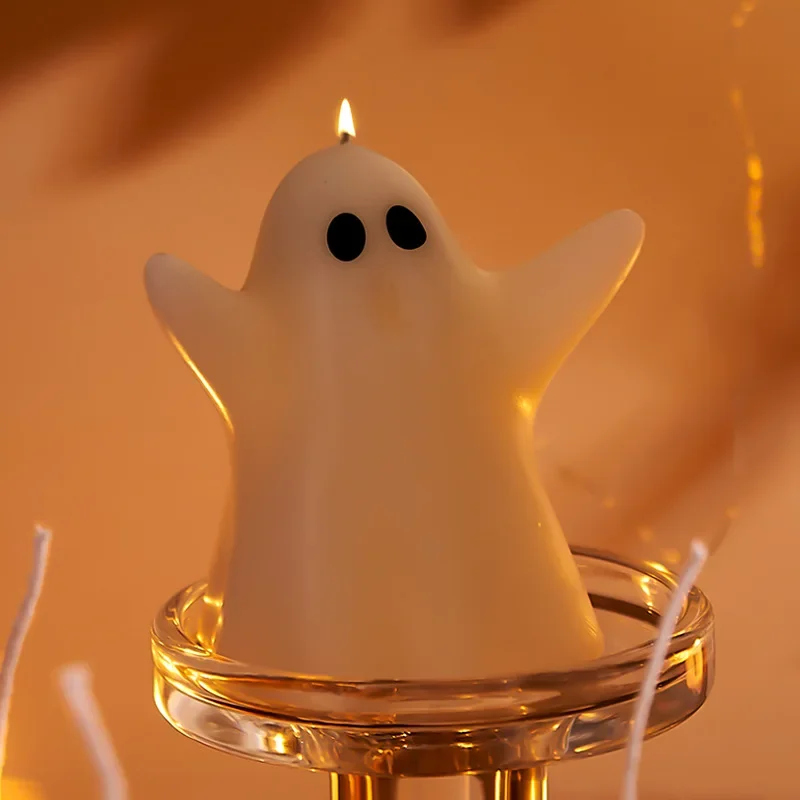 Candela profumata fantasma di Halloween ornamenti creativi senza fumo profumi a forma di fantasma divertenti candele decorazioni per Desktop