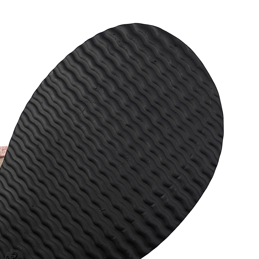  New Summer Comfortable Pink White Women Sandals Hot Thick Sole Med Heel Lady Shoes Plus Big Size 10 43 46 view 5