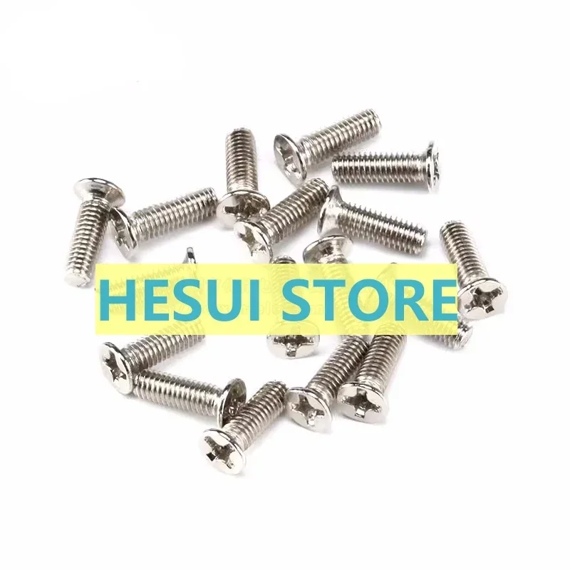 100 PCS KM3 * 5/6/8/10/12/16/20/25/30MM M3 countersunk head screw cross flat head screw