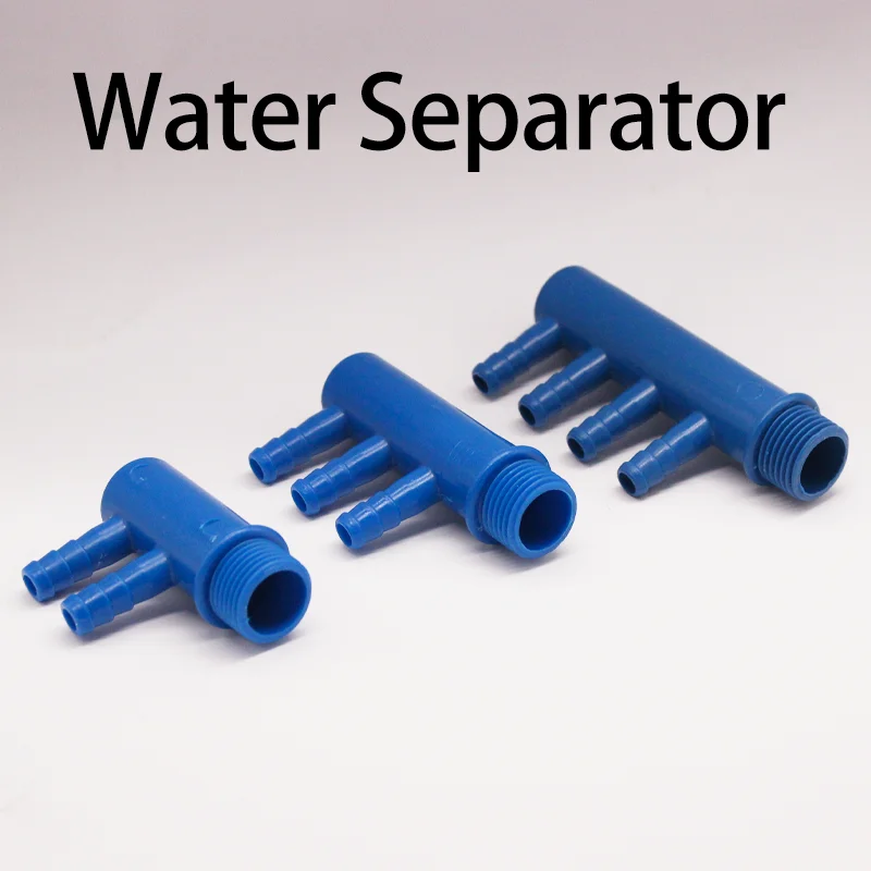 Water Flow Diverter Hose Pagoda Joint Gas Liquid Irrigation Garden  Fish Tank Aquarium Separate Oxygen Pump Plastic Male 1pc