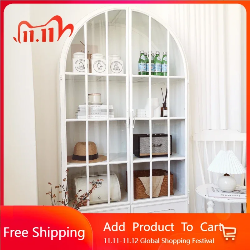 

Ergonomic Wood Living Room Cabinet Storage Nordic Glass Hallway Individual Cabinet Display Princess Vitrina Postmodern Furniture