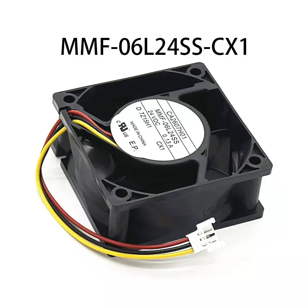 Inverter cooling Fan 60*60*25mm MMF-06L24SS-CX1 Industrial Server Driver CA2607H01 24VDC 0.13A
