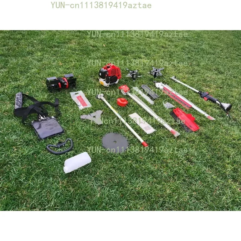 52cc Multi Function 5 in 1 Garden Tool - Brush Cutter, Grass Trimmer, Chainsaw,
