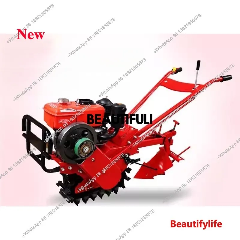 Z189 Pista de cadena de arranque eléctrico, aspersor pequeño de toro rojo, riego, huerto, fertilización, arado, agricultura Z189