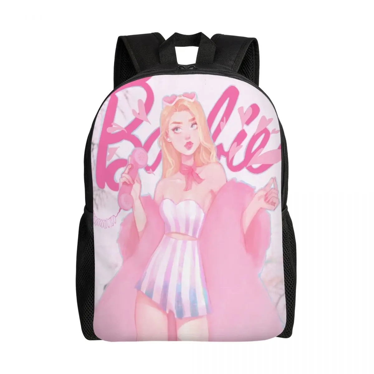 

Custom Barbies Anime Manga Doll Backpack for Women Men College School Student Bookbag Fits 15 Inch Laptop Bags