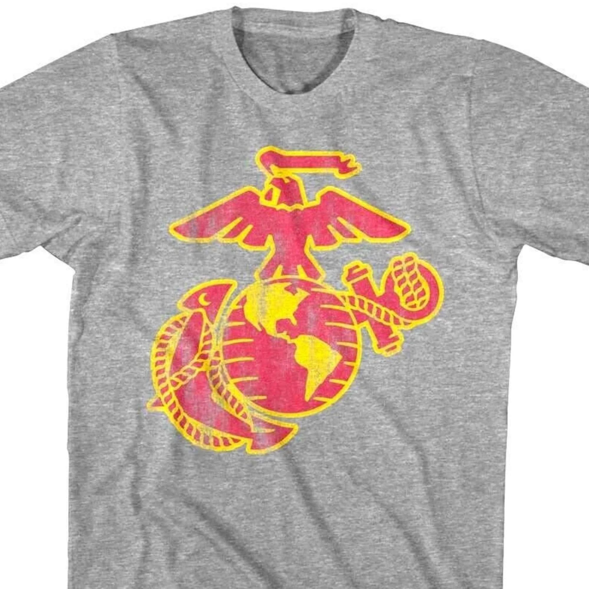 US Marines TShirt Eagle on Globe Logo Graphic Tees