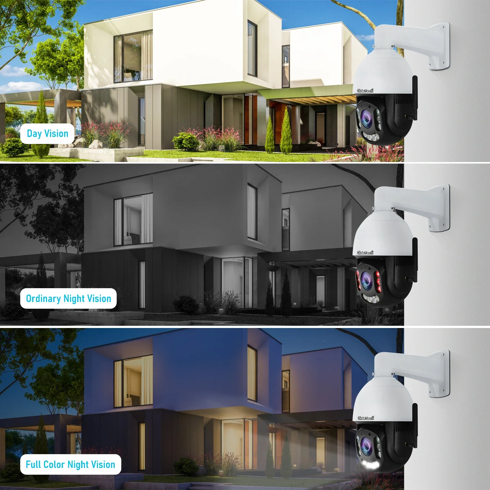 Cámara IP JideTech de 5MP con detección humana Versión de red 4G AU compatible con seguimiento automático