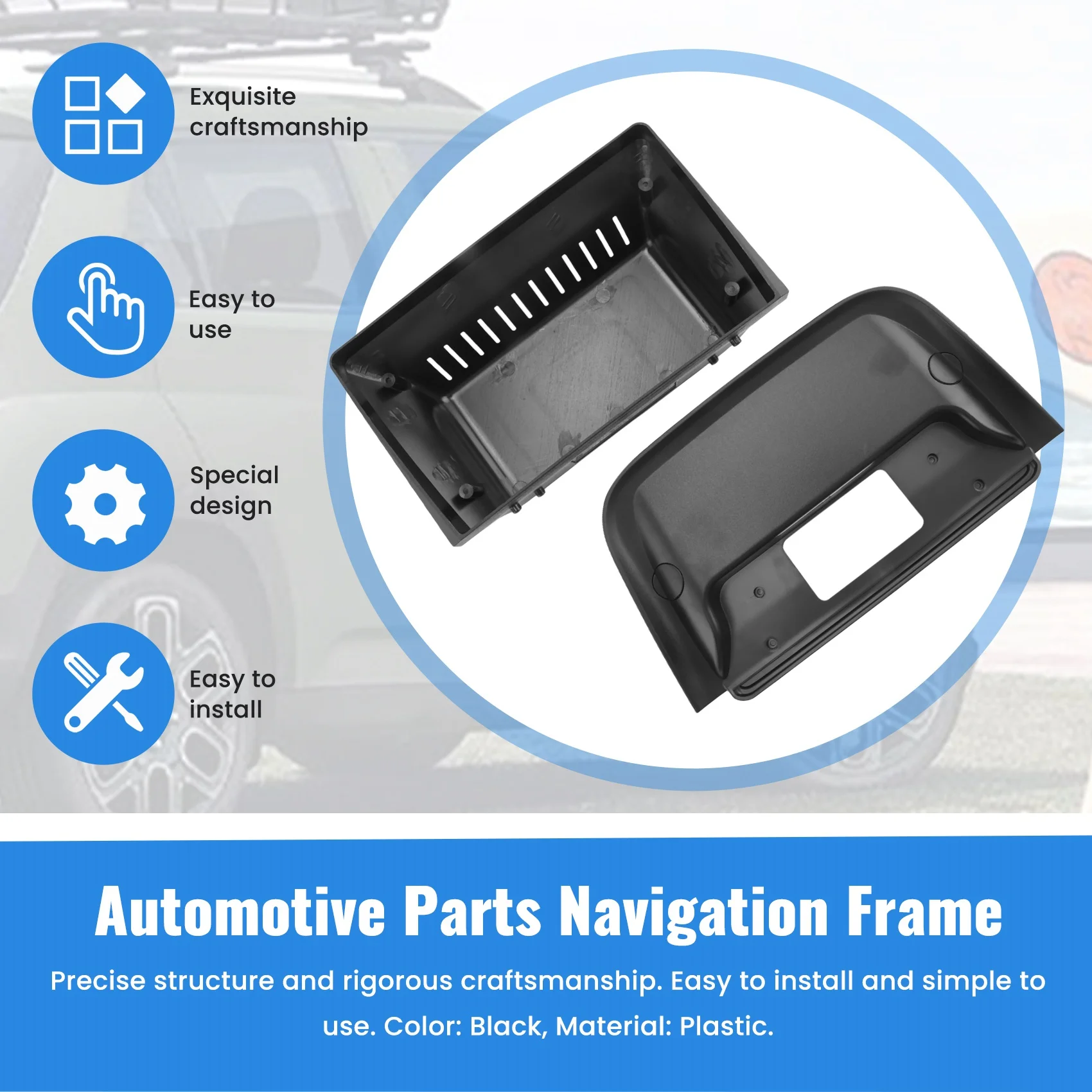 لوحة السيارة Fascia لراديو هيونداي كاسبير ومجموعة لوحة القيادة ، تثبيت وحدة تحكم Facia ، لوحة تحديد المواقع مدي ، محول 9 بوصة