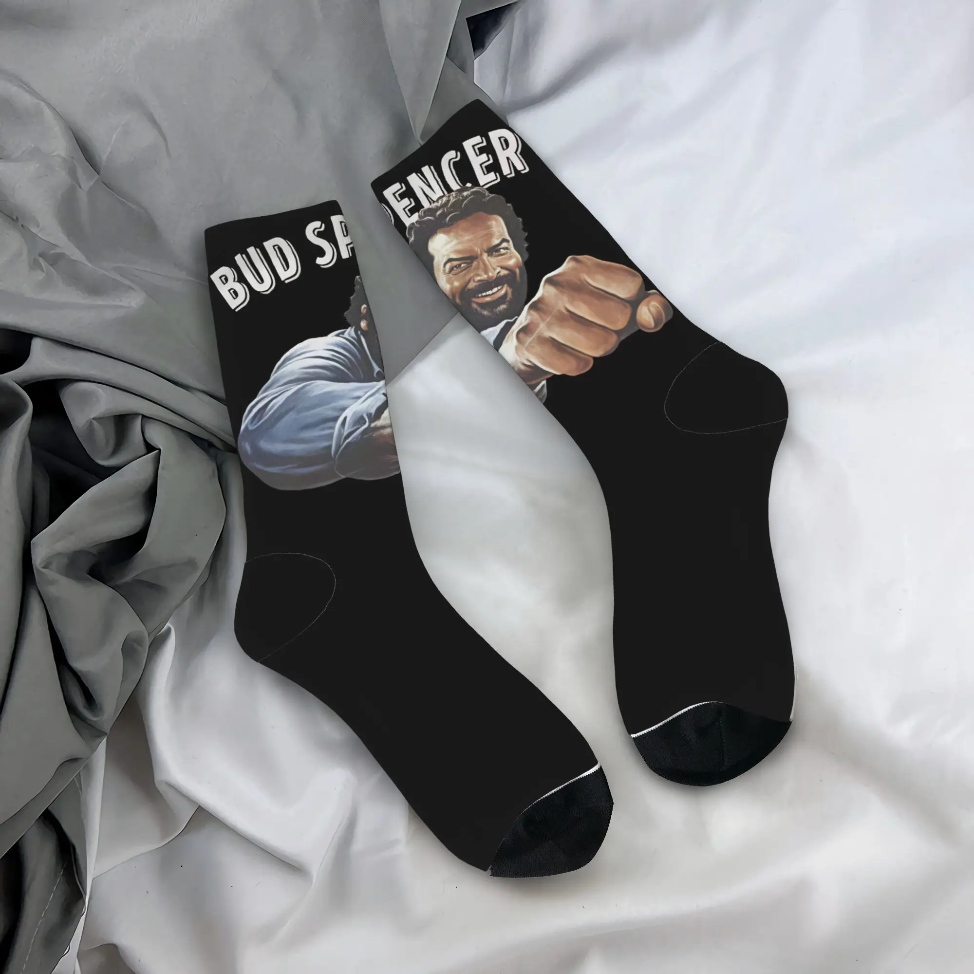 Bud Spencer and Terence Hill Stockings  Printed Gothic Socks Spring Anti Skid Socks Unisex Men Outdoor High Quality Socks