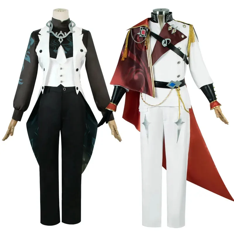 Genshin Impact Xiao/Tartaglia Cosplay disfraz de concierto sinfónico uniforme de Carnaval para adultos peluca Anime disfraces de fiesta de Halloween