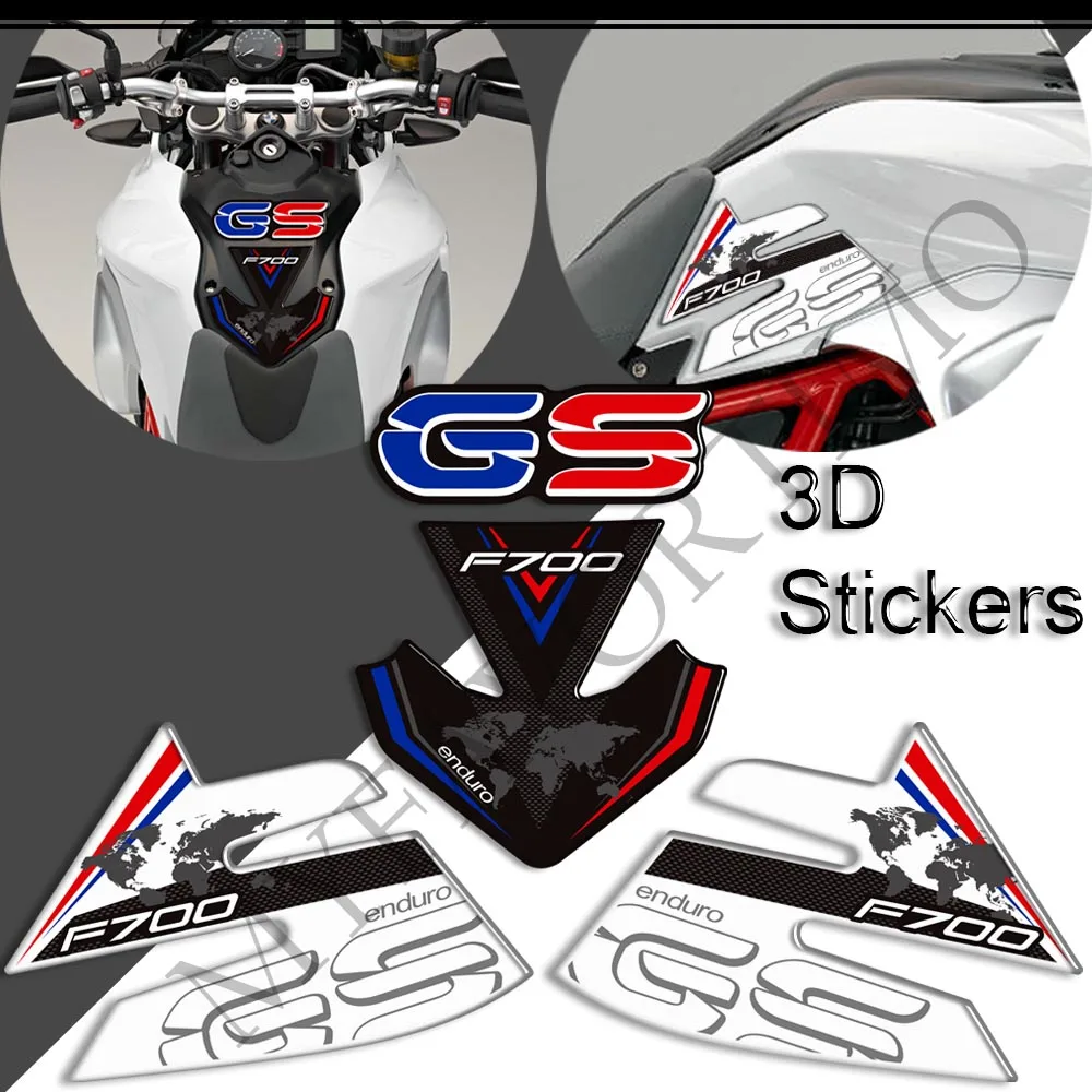 

Motorcycle For BMW F700GS F700 F 700 GS GSA ADV Adventure 3D Stickers Tank Pad Decals Protection Gas Fuel Oil Kit