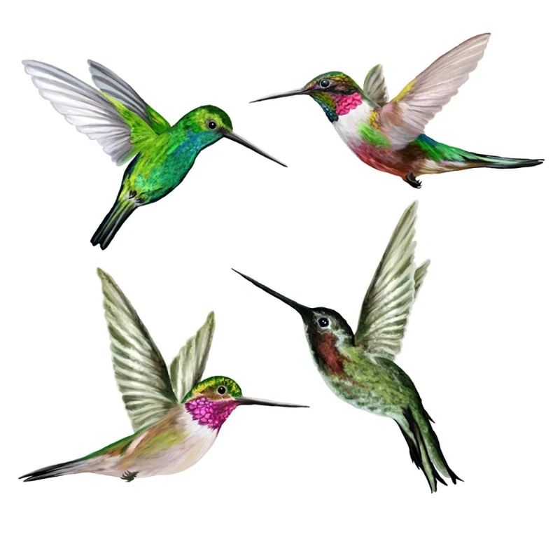 4pcs/set Waterproof Bird Stickers For Cars, SUVs, Pickups, Laptops, And Walls - Decorate Your Vehicle With Adorable Birds view 3