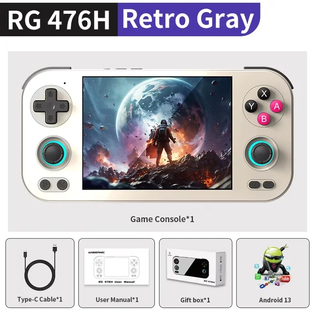 ANBERNIC RG476H Retro Handheld Game Video Player Console 4.7-inch