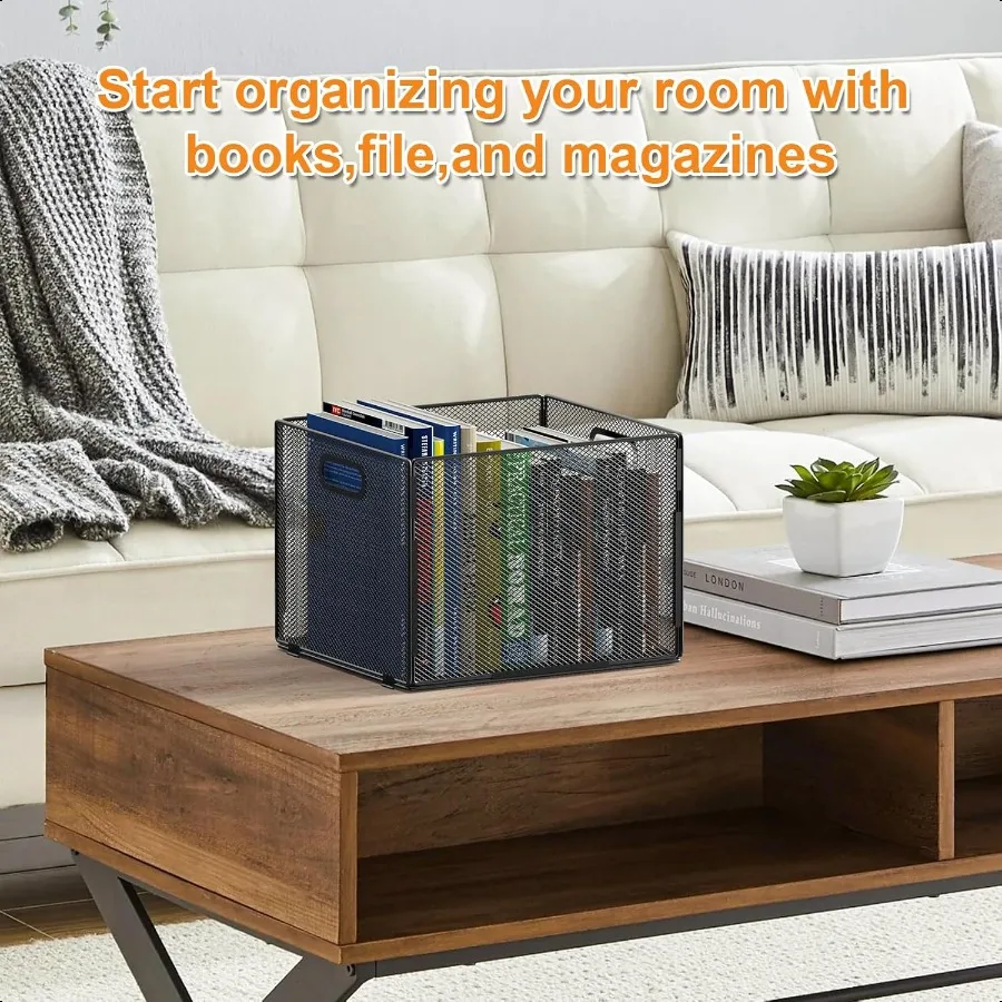 Подвесной органайзер для файлов Органайзер для папок с файлами Сетчатый подвесной ящик для файлов с ручкой Ящик для хранения файлов Корзина для файлов для офиса