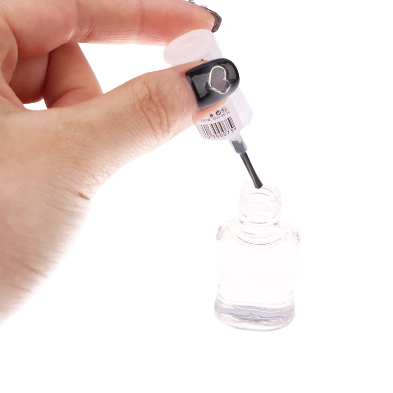 6ml Clear Nail Top Coat, Quick Dry Long Lasting No-Bake Nail Art Armor Oil