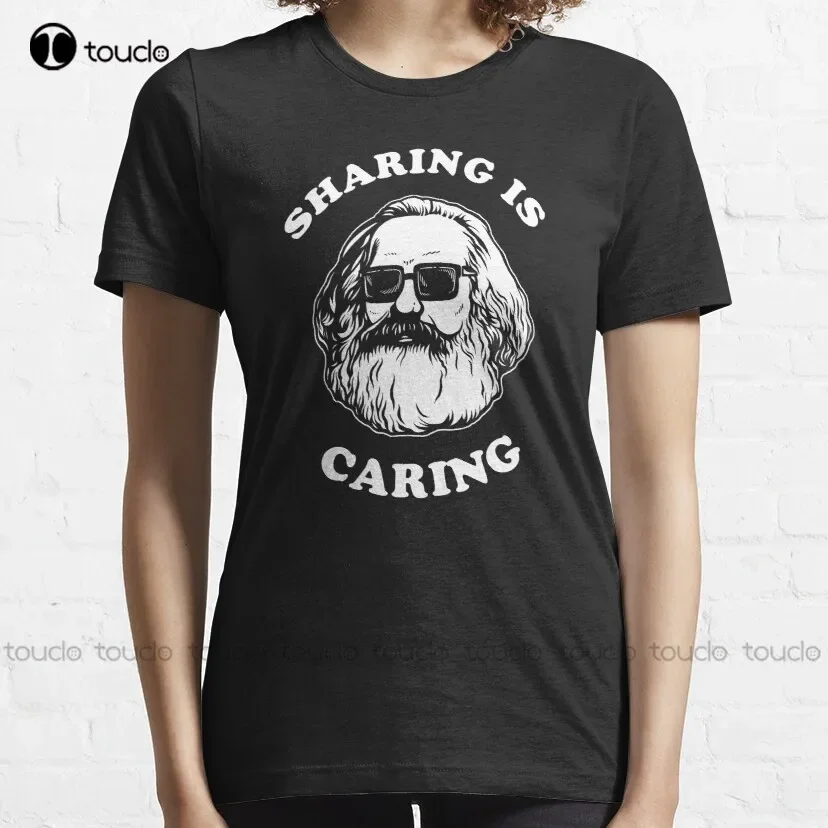 Sharing Is Caring Communist Memes Socialist T-Shirt Men T Shirts Custom Aldult Teen Unisex Digital Printing Tee Shirt Xs-5Xl New