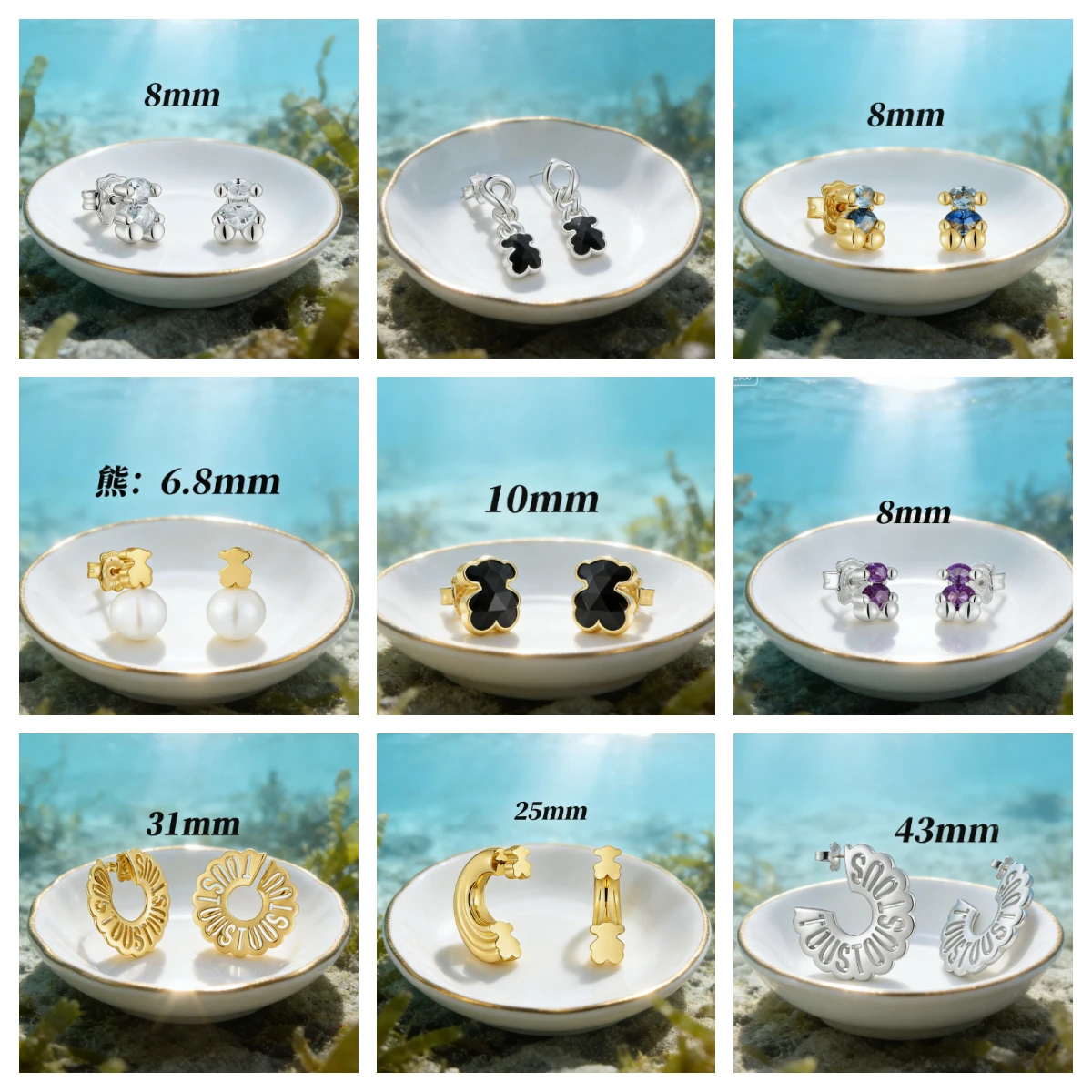 

These high-quality bear-shaped earrings are a new 2026 style, perfect as a holiday gift and an ideal choice for Spanish lover