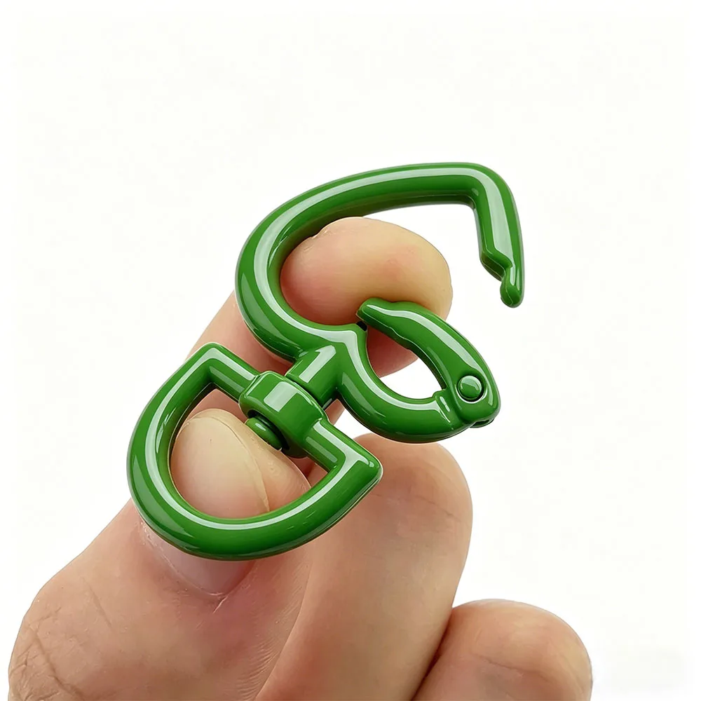 5 Pieces Heart-shaped Spring Buckle Colored Metal Lobster Buckle Swivel Snap Hooks for Keychain Bag Charms Jewelry Making