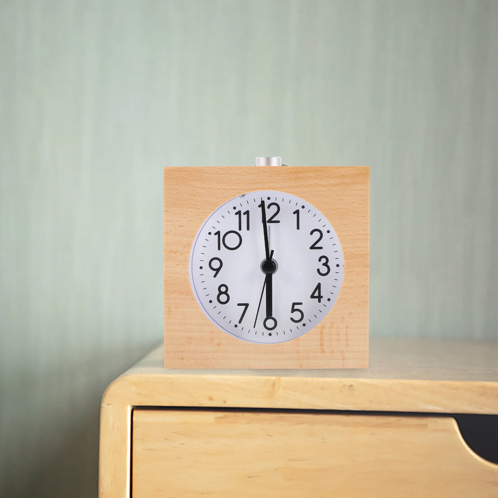 

Wood Tabletop Clock Minimalist Style Functional Alarm Clock for Room Decor Ideal for Living Room Bedroom Desk Display